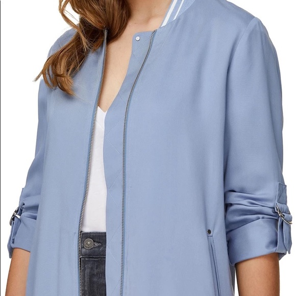 LIKE NEW - Soai & Kyle Sead Long Coat - Baby Blue - Picture 1 of 3